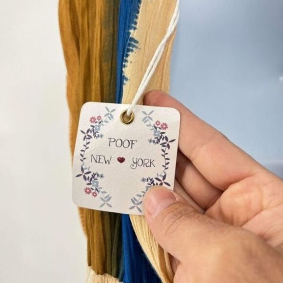 NWT Poof New York Womens Striped Colorblocked V Neck Maxi Dress Multicolor Large - Picture 5 of 10